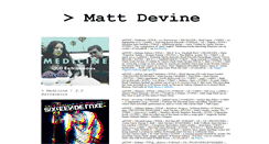 Desktop Screenshot of mattdevine.com