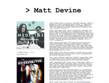 Tablet Screenshot of mattdevine.com